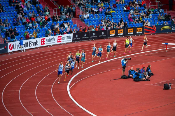 Ostrava Czechia June 2023 Men Participate 800M Run Track Field — Stock Photo, Image