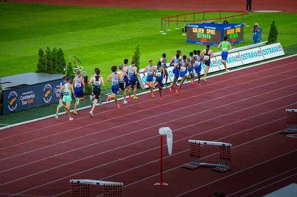 Ostrava Czechia Giugno 2023 Atleti Concentrati Azione Gli Uomini Partecipano — Foto Stock