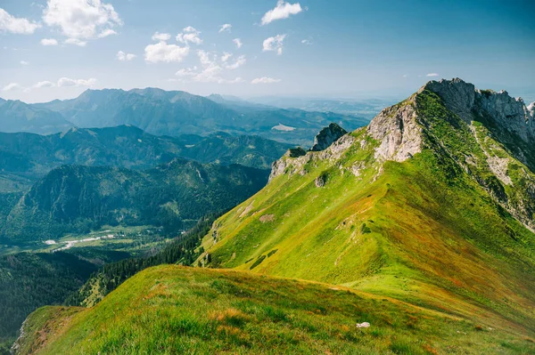 Belianske Tatras Donde Eslovaquia Polonia Comparten Una Pintoresca Frontera Medio — Foto de Stock