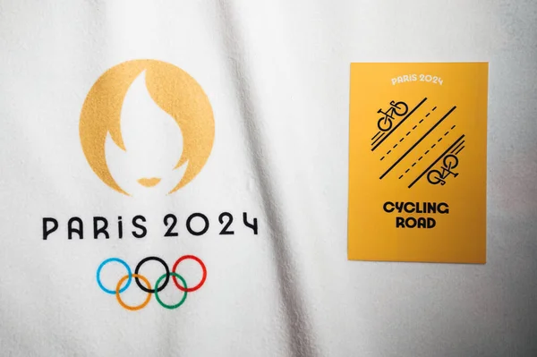Paris France January 2024 Paris 2024 Summer Olympics Road Cycling — Stock Photo, Image