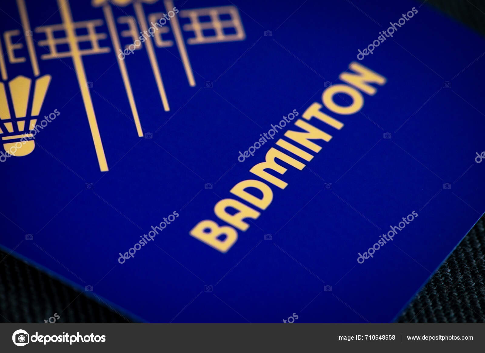 Paris France March 2025 Badminton Pictogram Paris 2025 Summer Olympics