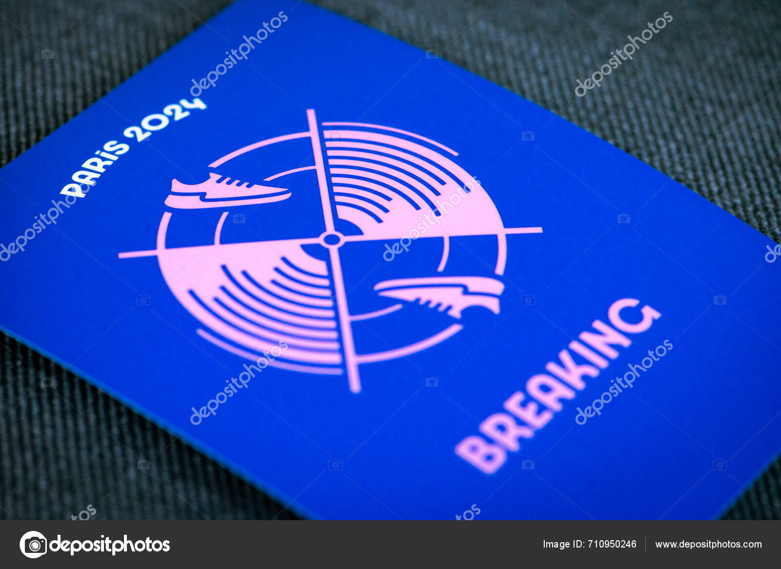 Paris França Março 2024 Breaking Pictogram Paris 2024 Summer Olympics