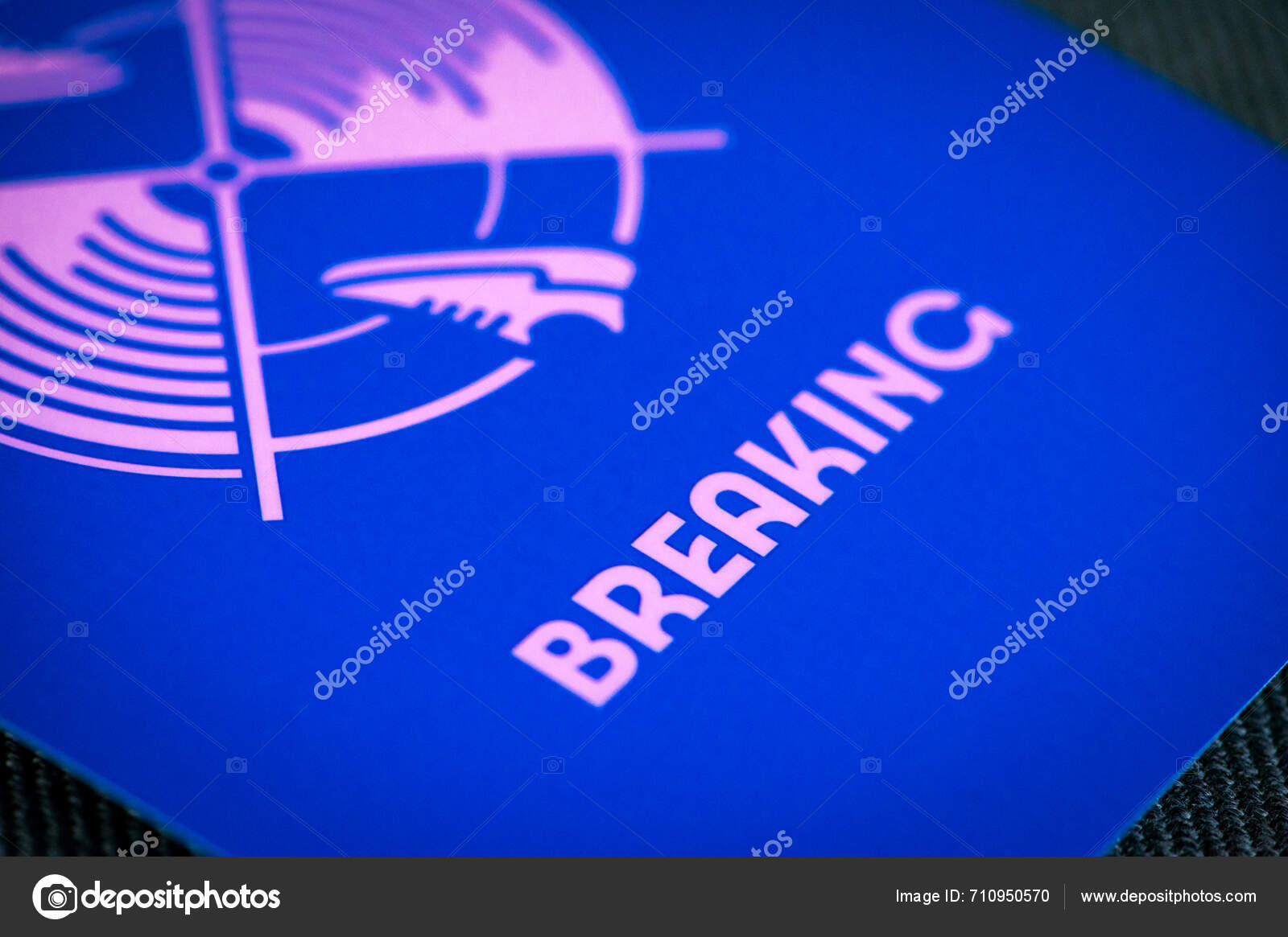 Paris France March 2025 Breaking Pictogram Paris 2025 Summer Olympics