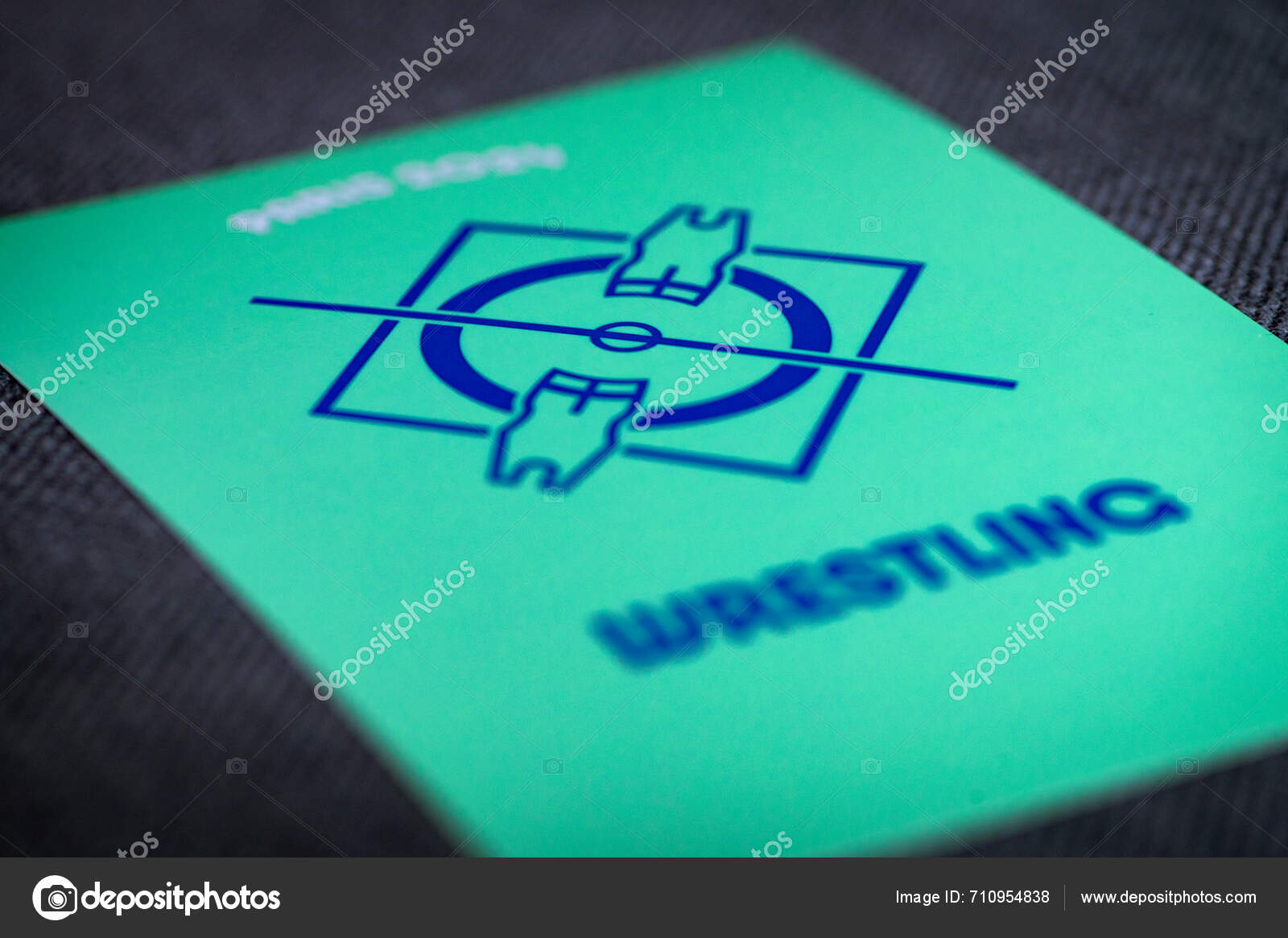 Paris France March 2024 Wrestling Pictogram Paris 2024 Summer Olympics