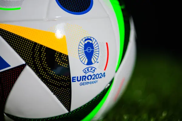 Cologne Allemagne Avril 2024 Logo Euro 2024 Allemagne Détail Fussballliebe Images De Stock Libres De Droits