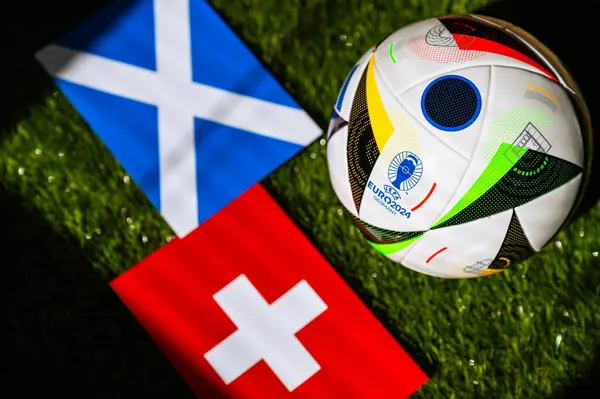 Озил Германия Апреля 2024 Года Шотландия Против Швейцарии Футбольный Матч Стоковая Картинка