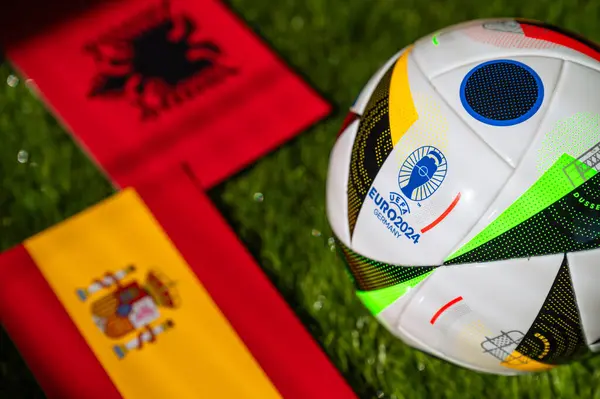 Албания Испания Евро 2024 Футбольный Матч Группы Дссельдорф Арена Дссельдорф Стоковая Картинка