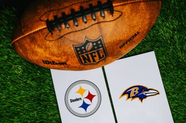 Baltimore, 6 Ocak 2025 Pittsburgh Steelers, Baltimore Ravens 'a karşı, NFL Wild Card Round. 2025 sezonunda oynanacak bir Amerikan futbol maçı. 2025 Vahşi Kart Hafta sonu için dosya fotoğrafı