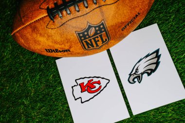 NEW ORLEANS, ABD, JANUARY 27, 2025: Kansas City Chiefs vs. Philadelphia Eagles, 2024 sezonu Super Bowl LIX, NFL Final, New Orleans, Louisiana 'da Amerikan futbol şampiyonluğu maçı