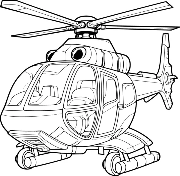페이지에 헬리콥터 — 스톡 벡터