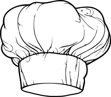 Boyama sayfası için şapka şefi