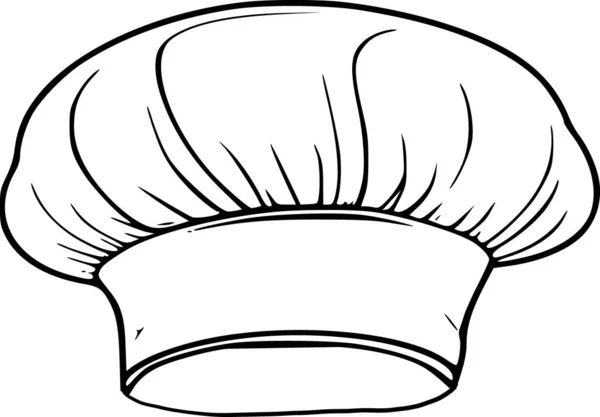 Chapeau Chef Pour Colorier — Image vectorielle
