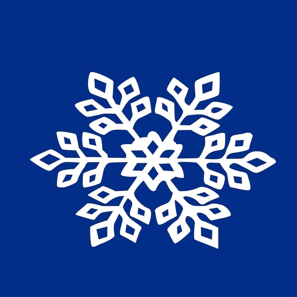 Круг Снежинки Зима Рождественского Новогоднего Дизайна Зимние Мотивы — стоковое фото