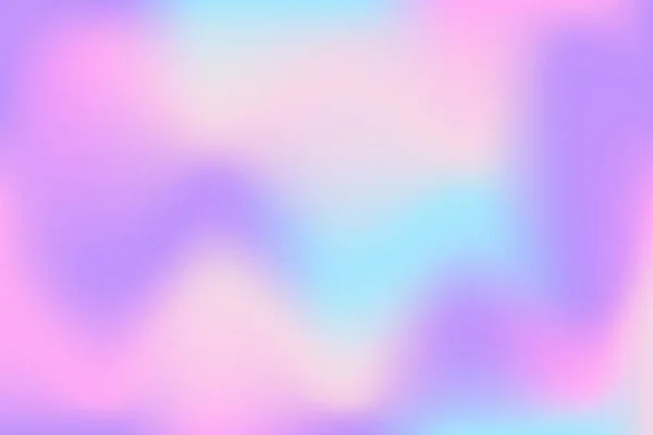 Rainbow Background Pattern Pastel Colors Wavy Multicolored Unicorn Sky Vector - Stok Vektor