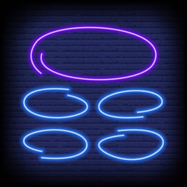 Neon quiz oyunu şablonu. Okulda bilgi sınavı için dört seçenek, TV programı. Vektör İllüstrasyonu 10 eps.