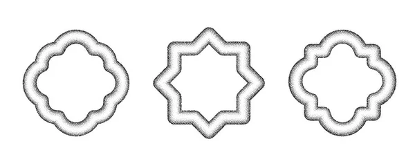 이슬람 모양이야 장식의 디자인 배경에 동양의 기하학적 이면체의 — 스톡 벡터