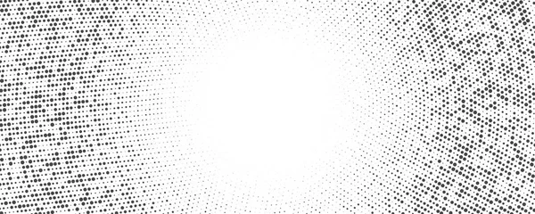 Dotted Background Abstracr Halftone Concentric Pattern Gradient Mosaic Radial Texture — Stock Vector