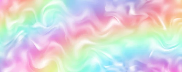 Regenbogenhintergrund Mit Wellen Von Flüssigkeit Abstrakte Pastellfarbentapete Mit Leuchtenden Lebendigen — Stockvektor