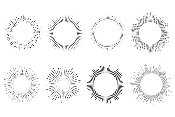 Kreisschallwelle Kreisförmige Musik Audiorunde Radiale Grafik Der Stimme Abstrakter Ausgleich — Stockvektor