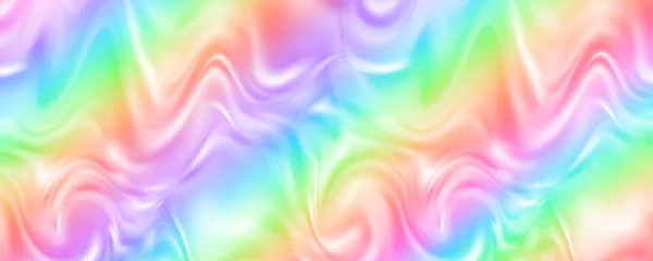 Regenbogenhintergrund Mit Ombre Wellen Von Flüssigkeit Abstrakte Pastellfarbentapete Mit Leuchtenden — Stockvektor