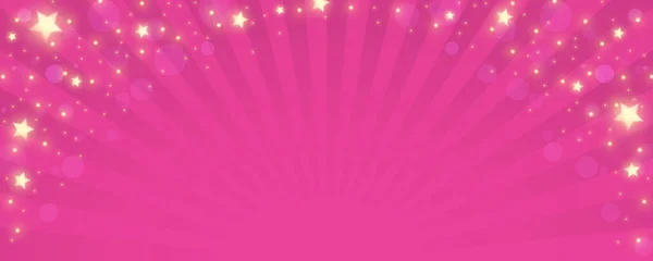 Sunburst Pink Background Cartoon Radial Light Backdrop Retro Comic Pattern — Stock Vector