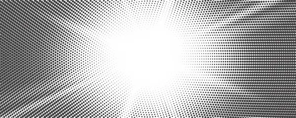 Sonnenstrahlen Halbschatten Weiße Und Graue Radiale Abstrakte Comic Muster Vektor — Stockvektor