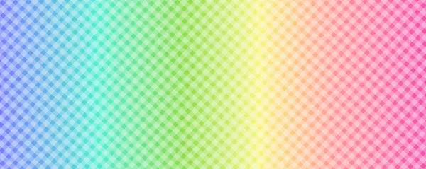 Abstrakter Gingham Gradient Hintergrund Holographische Vektortextur Regenbogenfarbene Streifen Schillernde Elegante — Stockvektor
