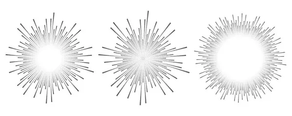 Круг Звуковой Волны Музыкальный Эквалайзер Круглые Круглые Иконки Радиальный Узор — стоковый вектор