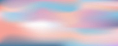 Pembe gökyüzü arka planı. Pastel soyut mor gradyan gün batımı. Suluboya kış soğuk duvar kağıdı. Vektör bulanık manzara