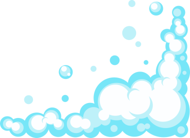 Kabarcıklı sabun köpüğü. Açık mavi banyo köpükleri, şampuan, tıraş, köpük..