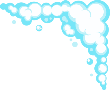 Kabarcıklı sabun köpüğü. Açık mavi banyo köpükleri, şampuan, tıraş, köpük..