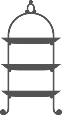 Düz simge şeklinde pasta standı. Meyve ve tatlılar için boş tepsiler. 