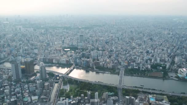 Tokio Výhled Město Tokyo Skytree Japonsku — Stock video