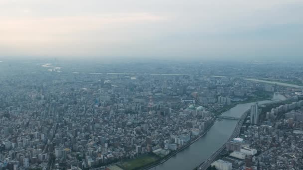 Tokio Výhled Město Tokyo Skytree Japonsku — Stock video