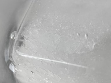 Makro görünümde buz küpleri