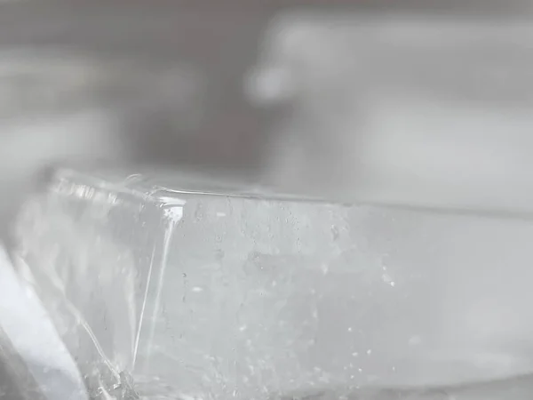 Ледяные Кубики Макропредставлении — стоковое фото