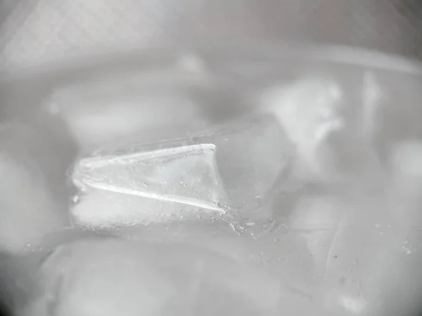 Makro Görünümde Buz Küpleri — Stok fotoğraf