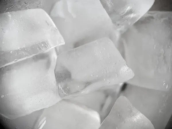 Ice Cubes Macro View — Stock Photo, Image