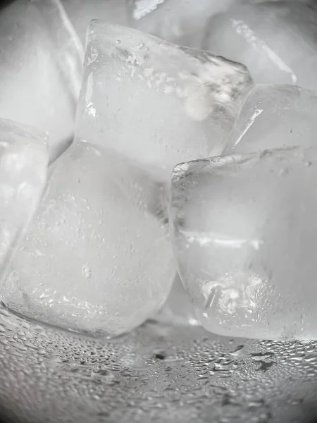 Кубики Льоду Макрозображенні — стокове фото