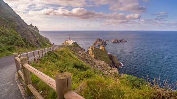 Panoramautsikt Över Cabo Ortegal Fyr Galicien Spanien — Stockfoto