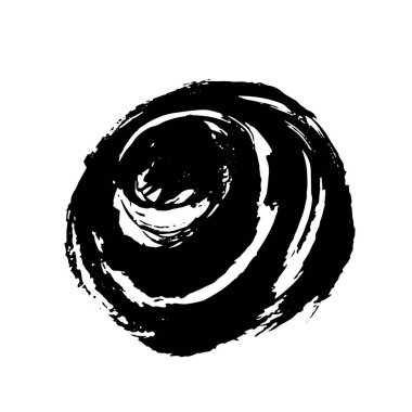 Beyaz arka planda siyah mürekkep lekesi izole edilmiş. Grunge dokusu.