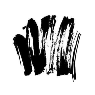 Beyaz arka planda siyah mürekkep lekesi izole edilmiş. Grunge dokusu.