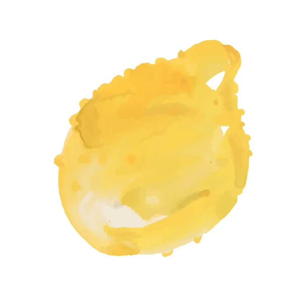 Zitronenvektorskizze Icon Isoliert Auf Dem Hintergrund Handgezeichnete Aquarellzeichnung Zitronen Skizzensymbol — Stockvektor