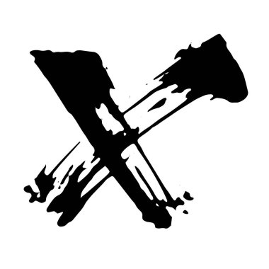 Beyaz arka planda siyah mürekkep lekesi izole edilmiş. Grunge dokusu.