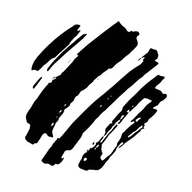 Beyaz arka planda siyah mürekkep lekesi izole edilmiş. Grunge dokusu.