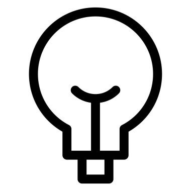 Ampul hattı simgesi beyaz arkaplanda izole edildi