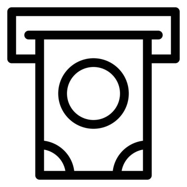 para hattı simgesi beyaz arkaplanda izole edildi