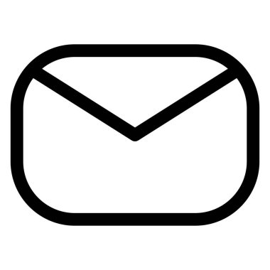 Zarf Satırı Simgesi Beyaz Arkaplanda İzole Edildi