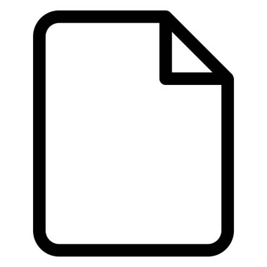 Beyaz Arkaplanda Belge Satırı Simgesi İzole Edildi