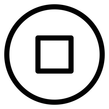 Beyaz arkaplanda durma satırı simgesi izole edildi